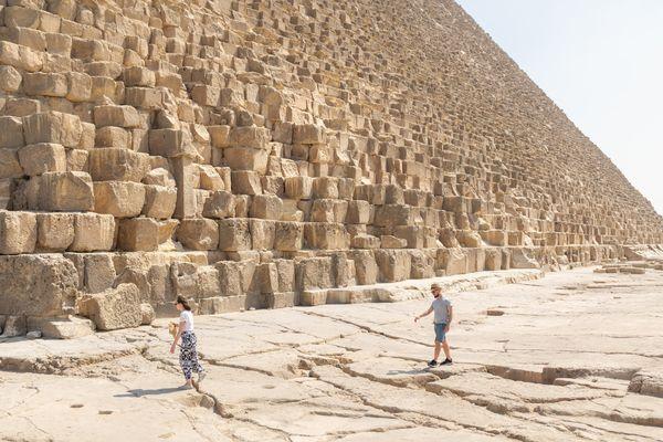 Tourist Great Pyramids of Gizeh Egypt